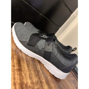 Vionic Aimmy Women’s Black Knit Slip-On Sneakers Adjustable Strap Size 11